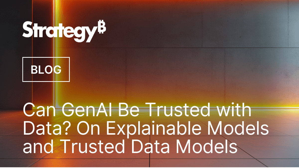 Video: Can GenAI Be Trusted with Data? On Explainable Models and Trusted Data Models