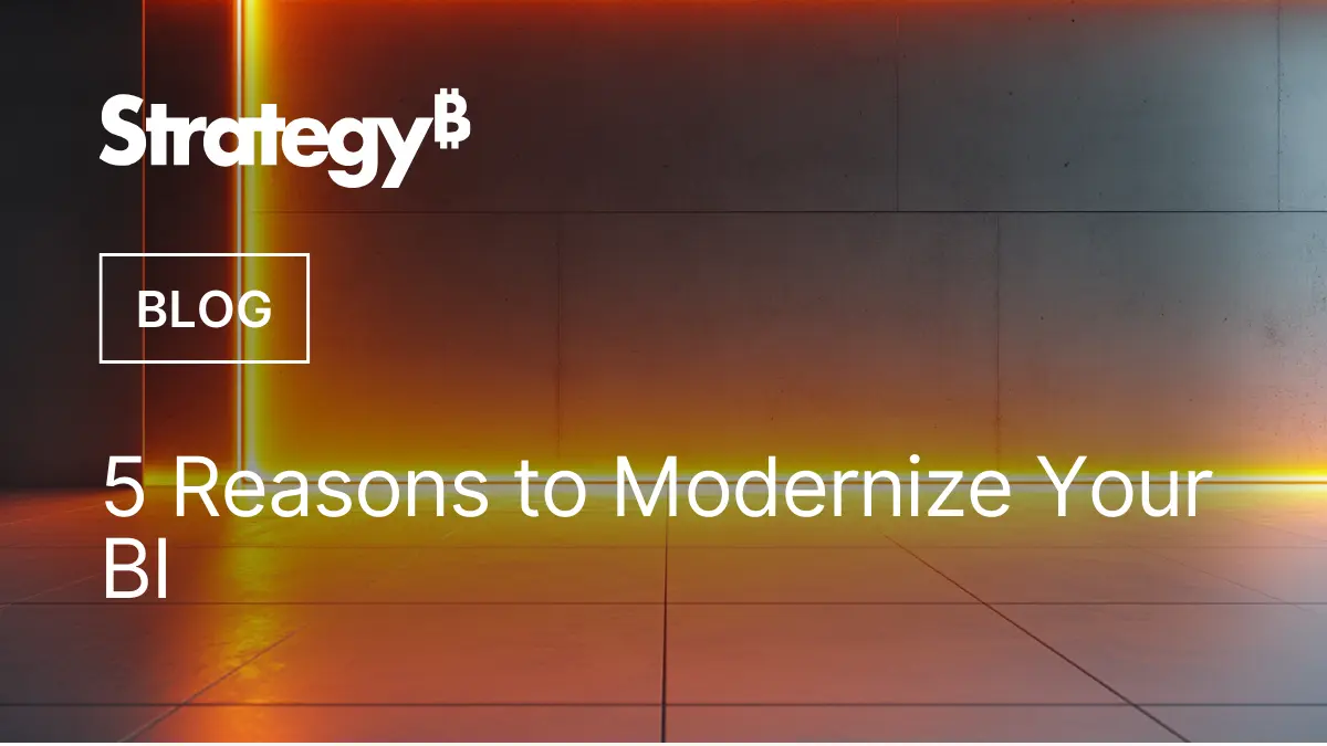 Video: 5 Reasons to Modernize Your BI