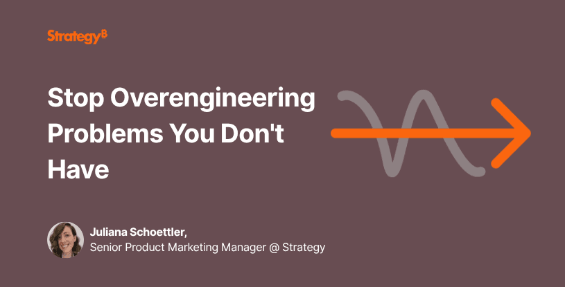 Video: Stop Overengineering Problems You Don't Have