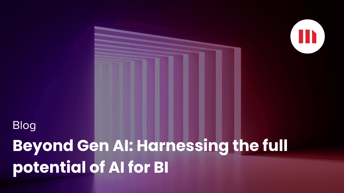 Video: Beyond Gen AI: Harnessing the full potential of AI for BI