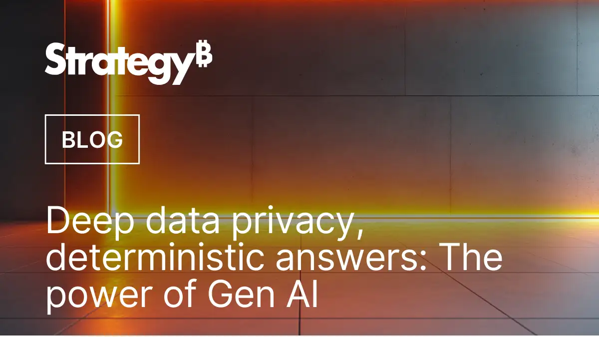 Video: Deep data privacy, deterministic answers: The power of Gen AI