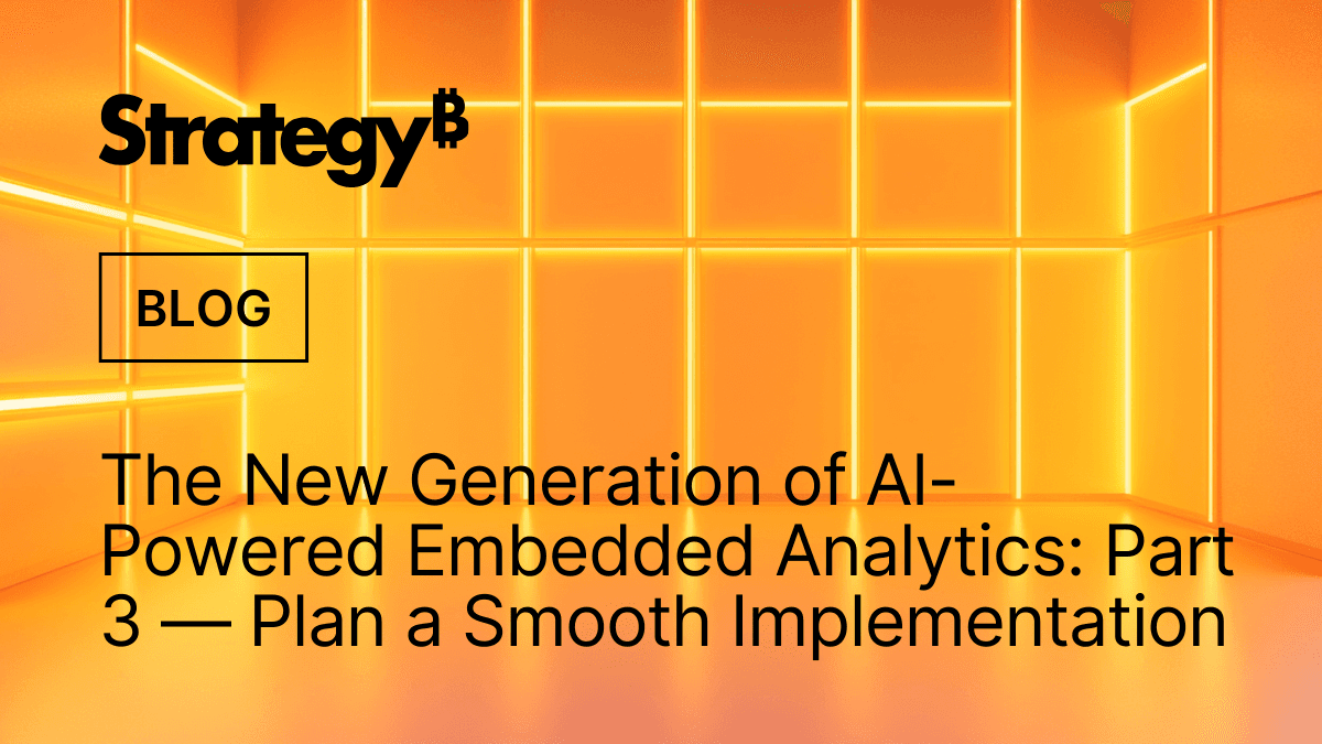 Video: AI-Driven Embedded Analytics: Planning Implementation (Part Three)