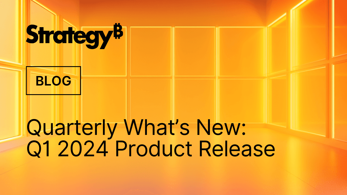 Video: What’s New @ MicroStrategy in Q1 2024
