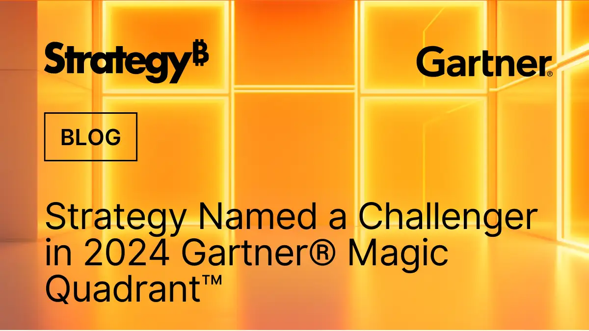 Video: MicroStrategy Named a Challenger in 2024 Gartner® Magic Quadrant™ for Analytics and BI Platforms